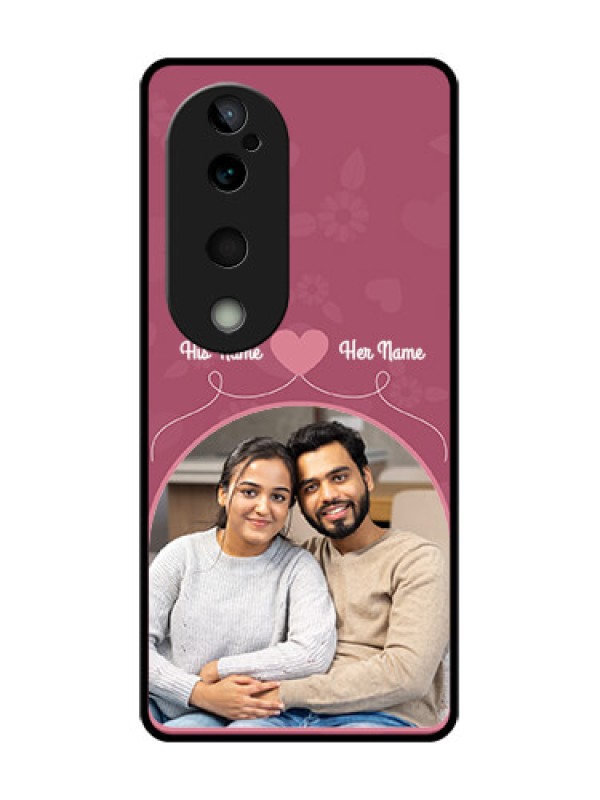 Custom Vivo T3 Ultra Custom Glass Phone CaseLove Floral Design