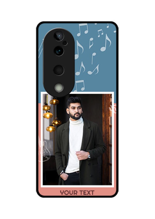 Vivo T3 Ultra Custom Glass Phone CaseWith Color Musical Note Design
