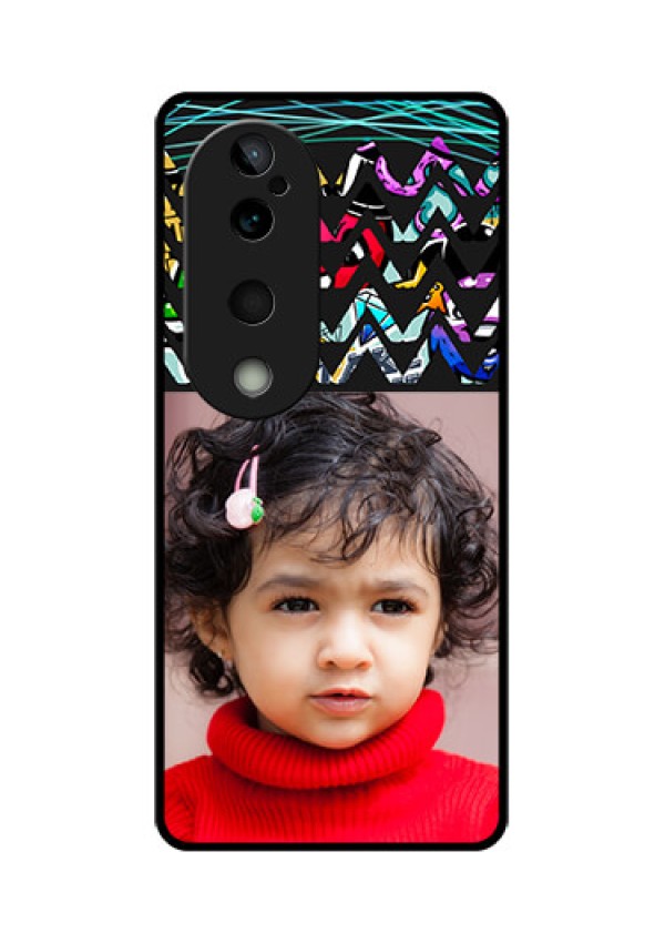 Vivo T3 Ultra Custom Glass Phone CaseNeon Abstract Design