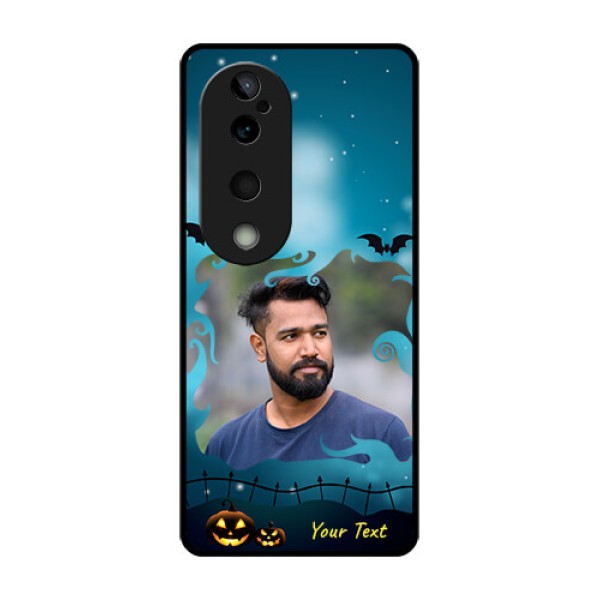Vivo T3 Ultra Custom Glass Phone CaseHalloween Frame Design