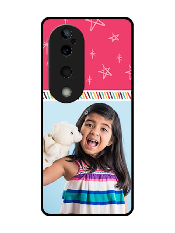 Custom Vivo T3 Ultra Custom Glass Phone CaseLine Art Design