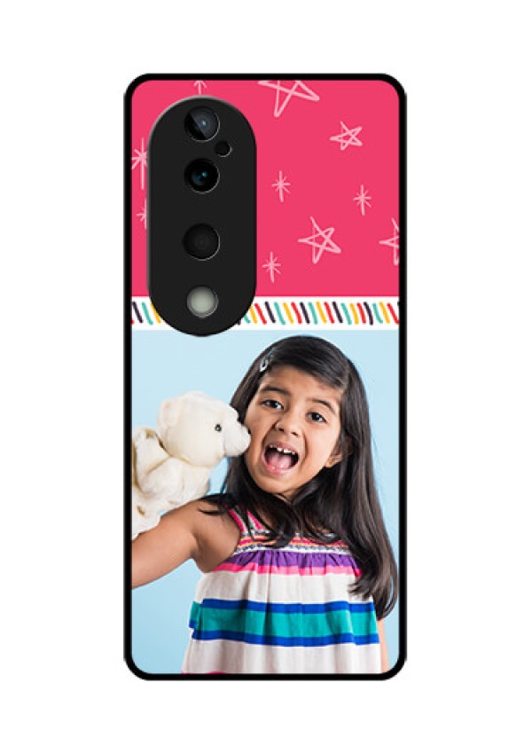 Vivo T3 Ultra Custom Glass Phone CaseLine Art Design
