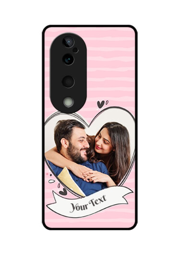Vivo T3 Ultra Custom Glass Phone CaseVintage Heart Design