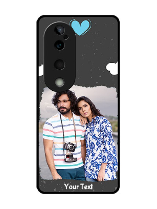 Custom Vivo T3 Ultra Custom Glass Phone CaseSplashes With Love Doodles Design