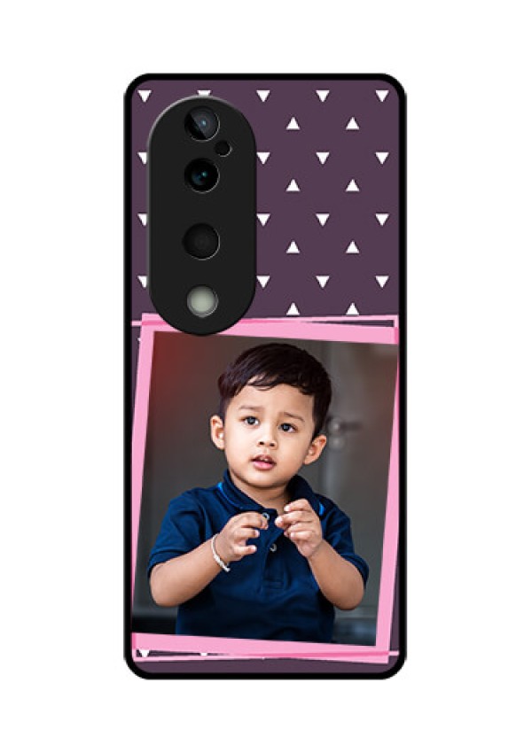 Vivo T3 Ultra Custom Glass Phone CaseTriangle Pattern Dotted Design