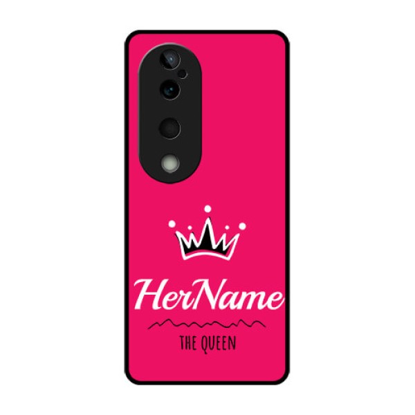 Vivo T3 Ultra Custom Glass Phone CaseQueen With Name Design Vivo T3 Ultra Custom Glass Phone CaseQueen With Name Design