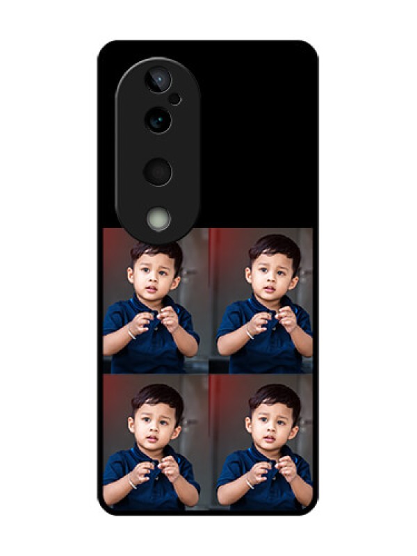 Custom Vivo T3 Ultra Custom Glass Phone Case4 Image Holder Design