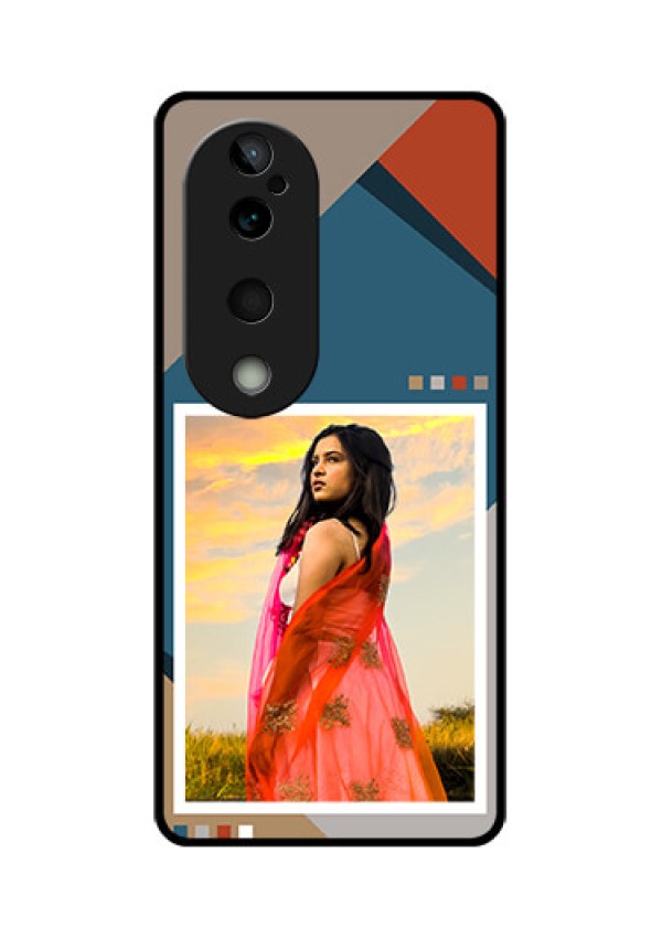 Vivo T3 Ultra Custom Glass Phone CaseRetro Color Pallet Design