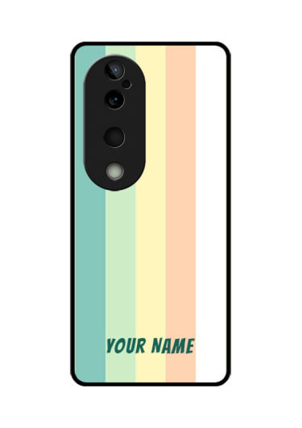 Vivo T3 Ultra Custom Glass Phone CaseMulti - Colour Stripes Design