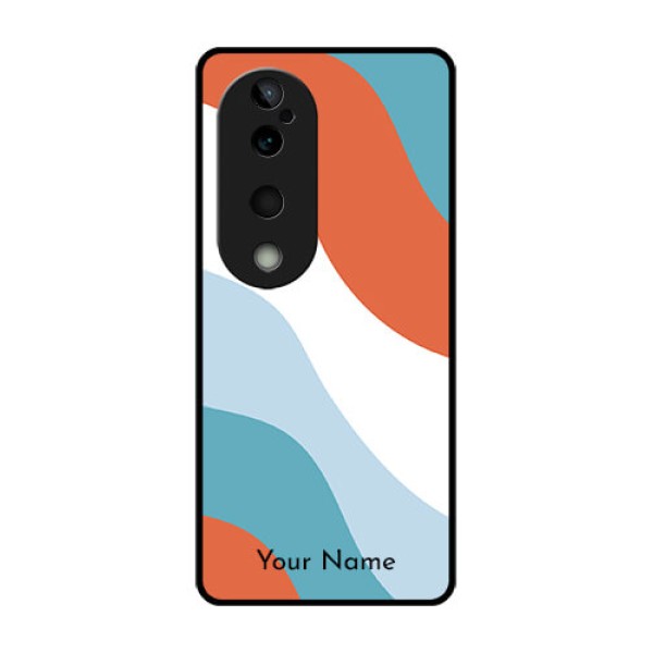 Vivo T3 Ultra Custom Glass Phone CaseColoured Waves Design