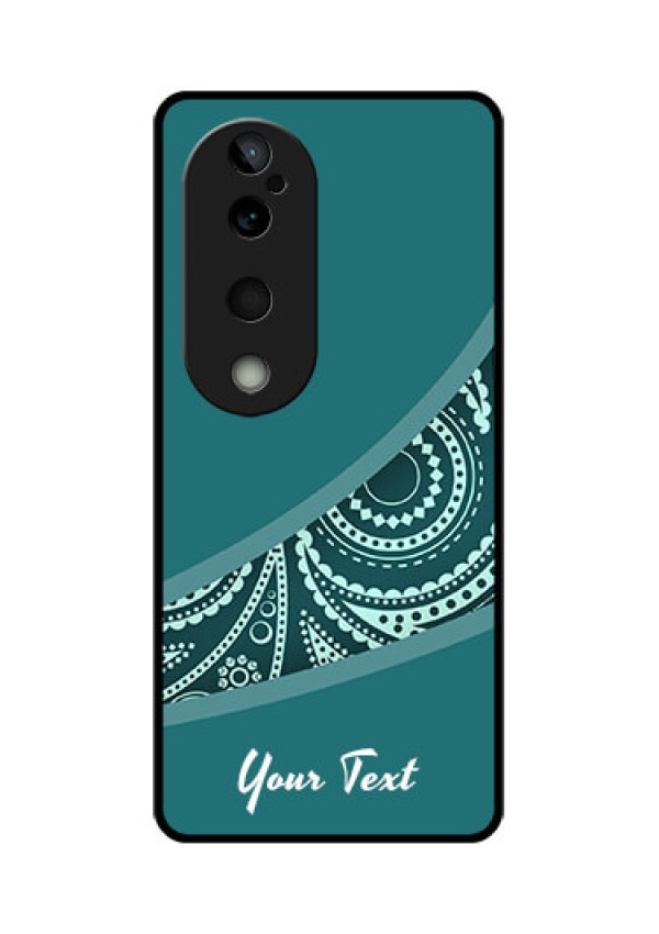 Vivo T3 Ultra Custom Glass Phone CaseSemi Visible Floral Design