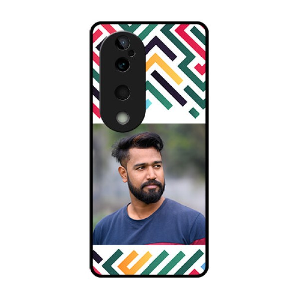 Vivo T3 Ultra Custom Glass Phone CaseColorful Maze Pattern Design Vivo T3 Ultra Custom Glass Phone CaseColorful Maze Pattern Design