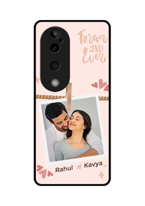 Vivo T3 Ultra Custom Glass Phone CaseForever And Ever Love Design