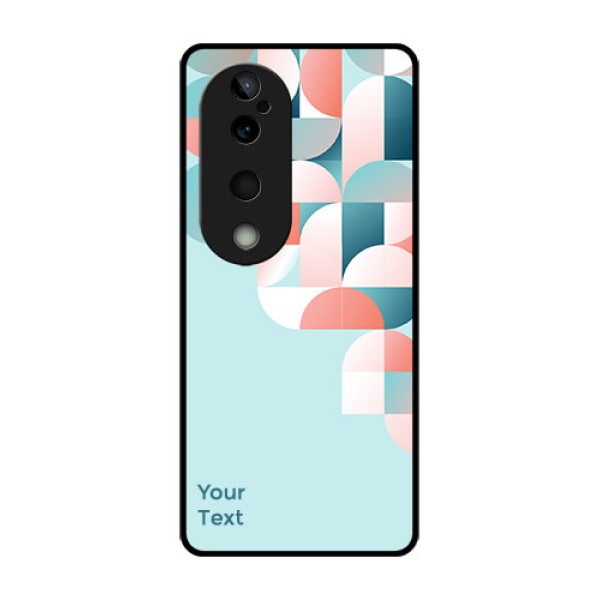 Vivo T3 Ultra Custom Glass Phone CaseStylish Semi - Circle Pattern Design