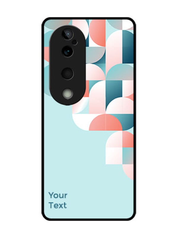 Custom Vivo T3 Ultra Custom Glass Phone CaseStylish Semi - Circle Pattern Design