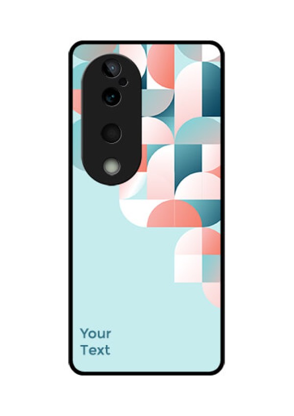 Vivo T3 Ultra Custom Glass Phone CaseStylish Semi - Circle Pattern Design