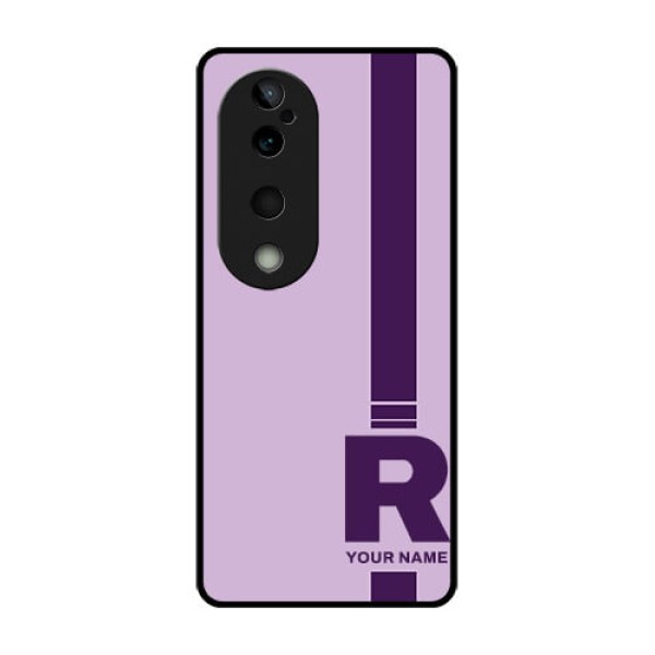Vivo T3 Ultra Custom Glass Phone CaseSimple Dual Tone Stripe With Name Design Vivo T3 Ultra Custom Glass Phone CaseSimple Dual Tone Stripe With Name Design