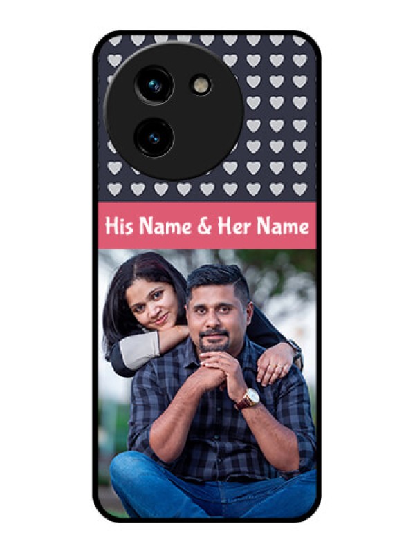 Custom Vivo T3X 5G Custom Glass Phone CaseLove Symbols Design