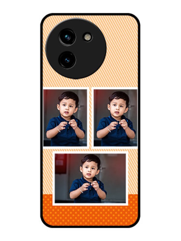 Custom Vivo T3X 5G Custom Glass Phone CaseBulk Photos Upload Design