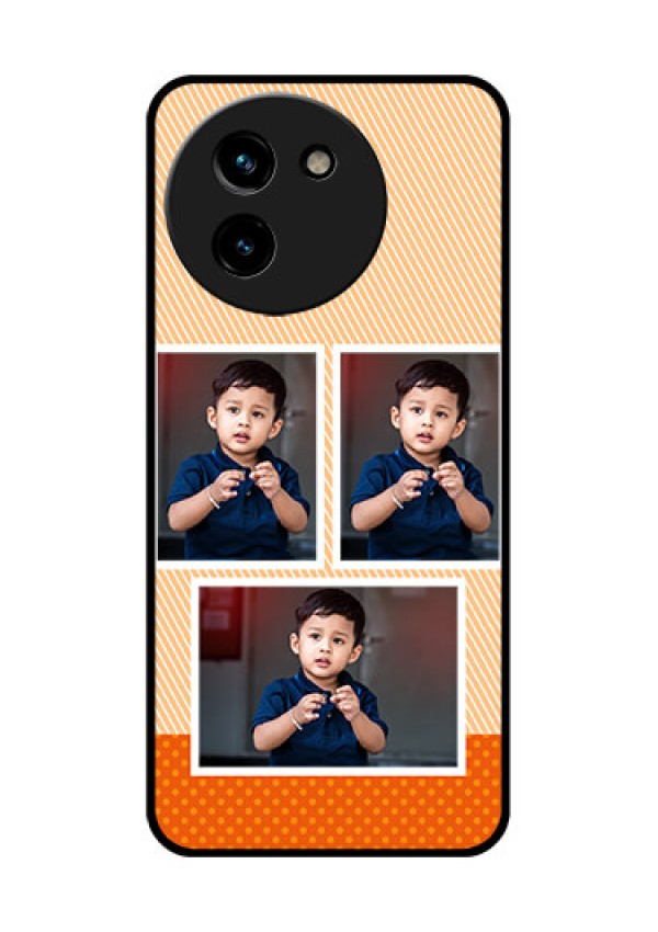 Vivo T3X 5G Custom Glass Phone CaseBulk Photos Upload Design