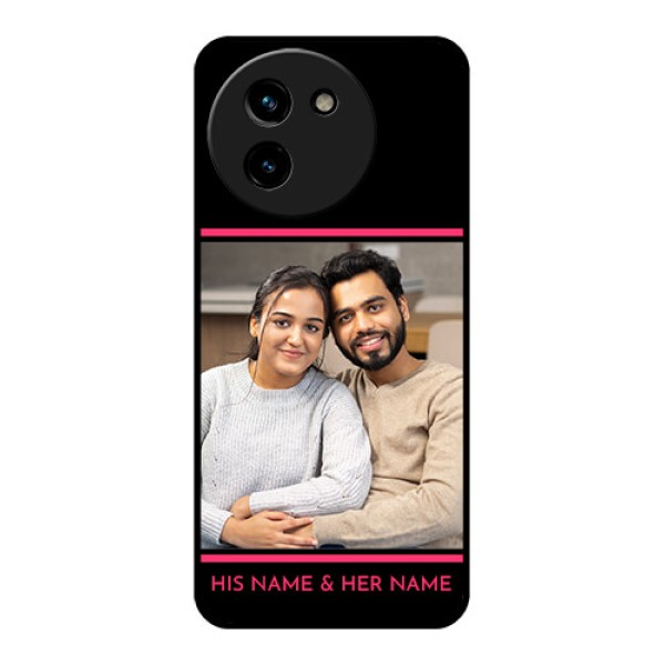 Vivo T3X 5G Custom Glass Phone CaseWith Add Text Design