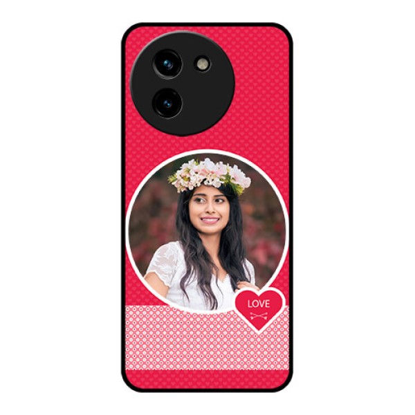Vivo T3X 5G Custom Glass Phone CasePink Color Pattern Design Vivo T3X 5G Custom Glass Phone CasePink Color Pattern Design