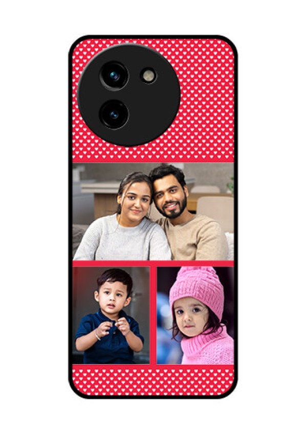 Vivo T3X 5G Custom Glass Phone CaseBulk Photo Upload Design