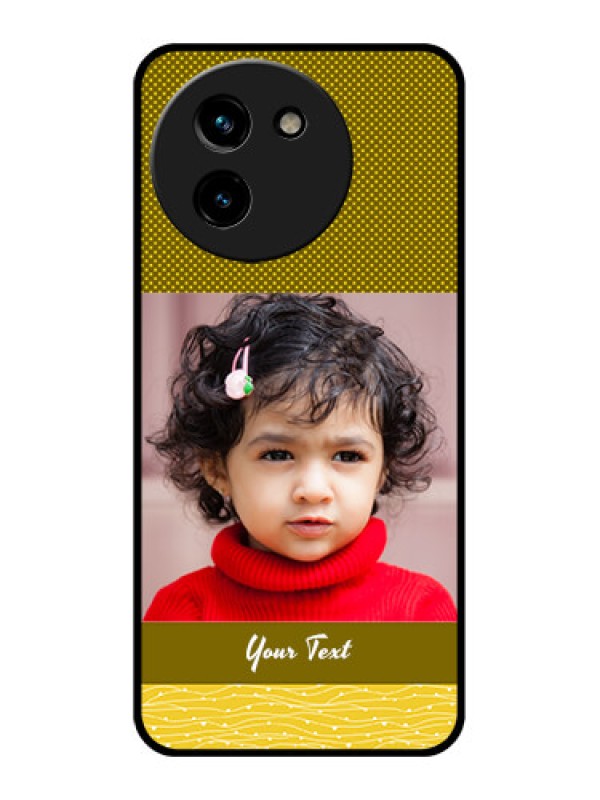 Custom Vivo T3X 5G Custom Glass Phone CaseSimple Green Color Design