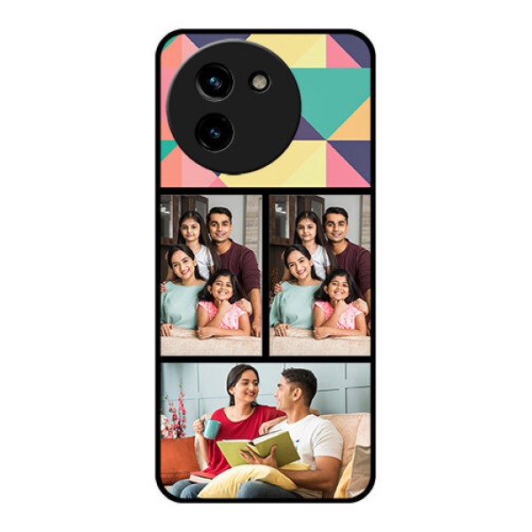 Vivo T3X 5G Custom Glass Phone CaseBulk Pic Upload Design