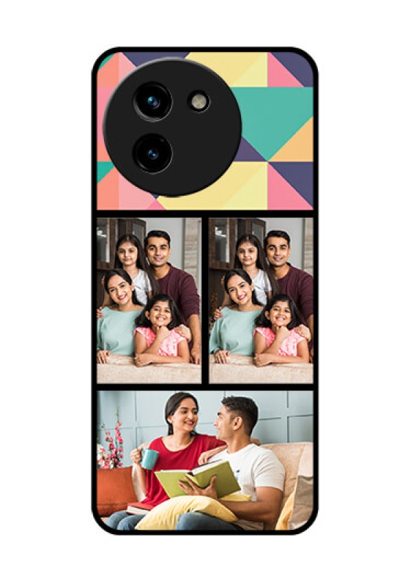 Vivo T3X 5G Custom Glass Phone CaseBulk Pic Upload Design