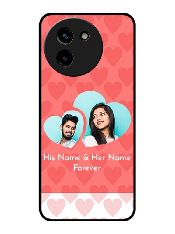 Custom Vivo T3X 5G Custom Glass Phone CaseCouple Pic Upload Design
