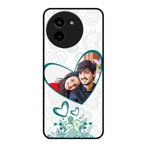 Vivo T3X 5G Custom Glass Phone CasePremium Couple Design