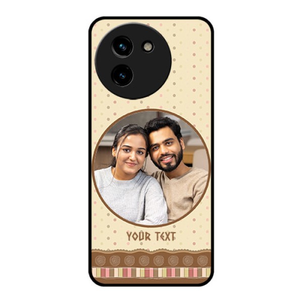 Vivo T3X 5G Custom Glass Phone CaseBrown Dotted Mobile Case Design Vivo T3X 5G Custom Glass Phone CaseBrown Dotted Mobile Case Design