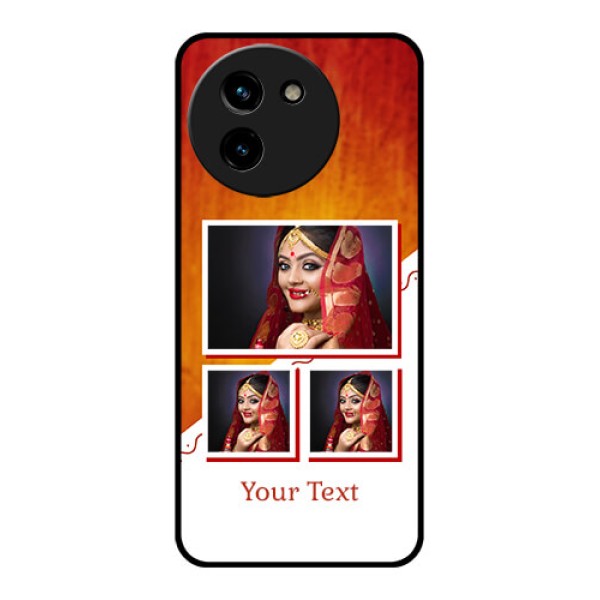 Vivo T3X 5G Custom Glass Phone CaseWedding Memories Design