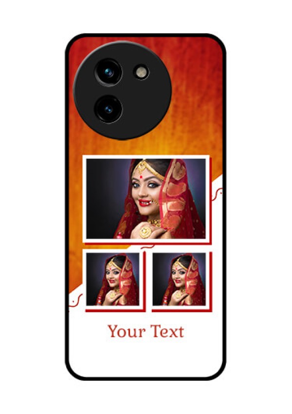 Vivo T3X 5G Custom Glass Phone CaseWedding Memories Design