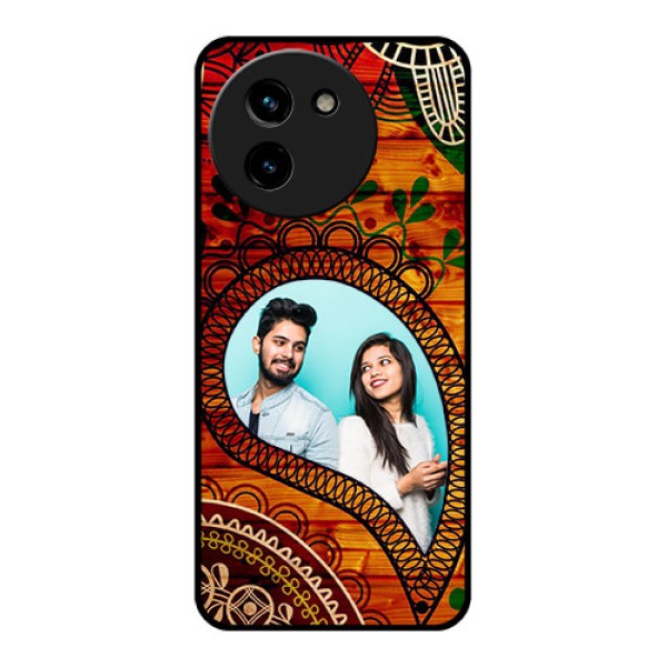 Vivo T3X 5G Custom Glass Phone CaseAbstract Colorful Design