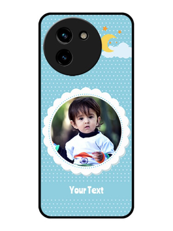 Custom Vivo T3X 5G Custom Glass Phone CaseViolet Pattern Design