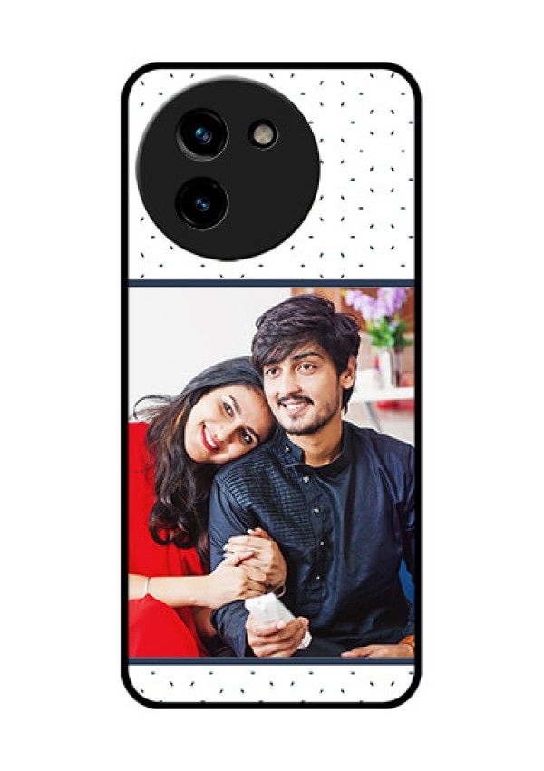 Vivo T3X 5G Custom Glass Phone CasePremium Dot Design