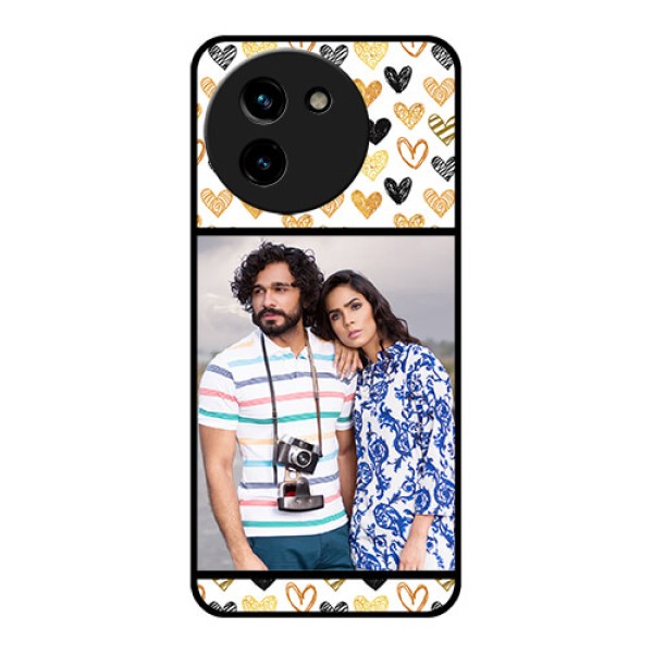 Vivo T3X 5G Custom Glass Phone CaseLove Symbol Design