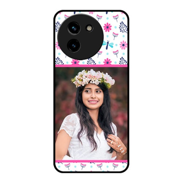 Vivo T3X 5G Custom Glass Phone CaseColorful Flower Design Vivo T3X 5G Custom Glass Phone CaseColorful Flower Design
