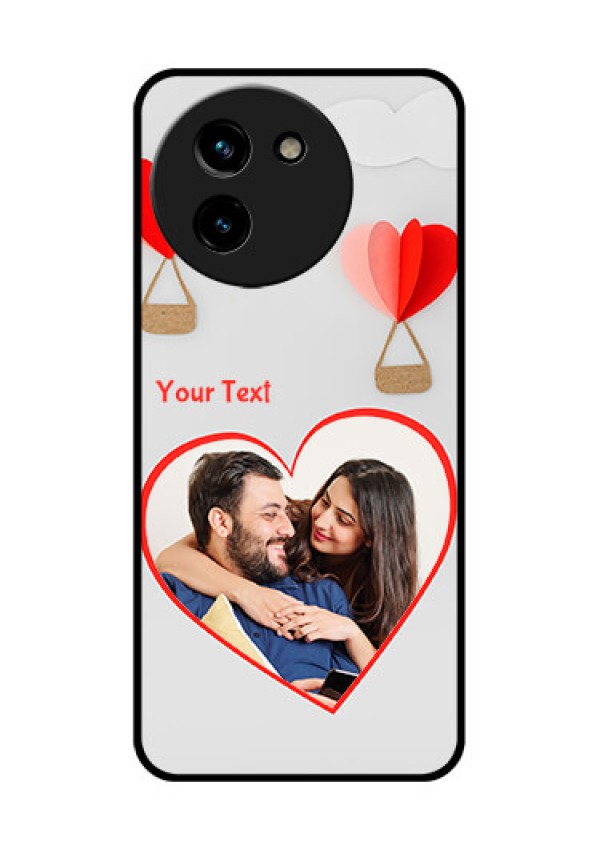 Vivo T3X 5G Custom Glass Phone CaseParachute Love Design