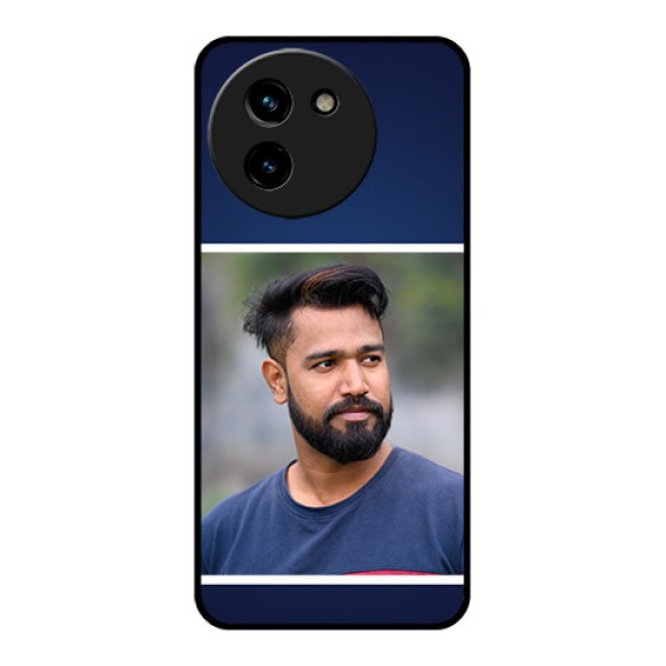 Vivo T3X 5G Custom Glass Phone CaseSimple Royal Blue Design Vivo T3X 5G Custom Glass Phone CaseSimple Royal Blue Design
