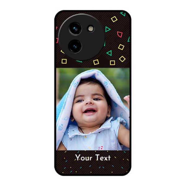 Vivo T3X 5G Custom Glass Phone CaseWith Confetti Birthday Design Vivo T3X 5G Custom Glass Phone CaseWith Confetti Birthday Design