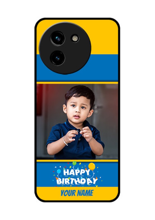 Vivo T3X 5G Custom Glass Phone CaseBirthday Wishes Design