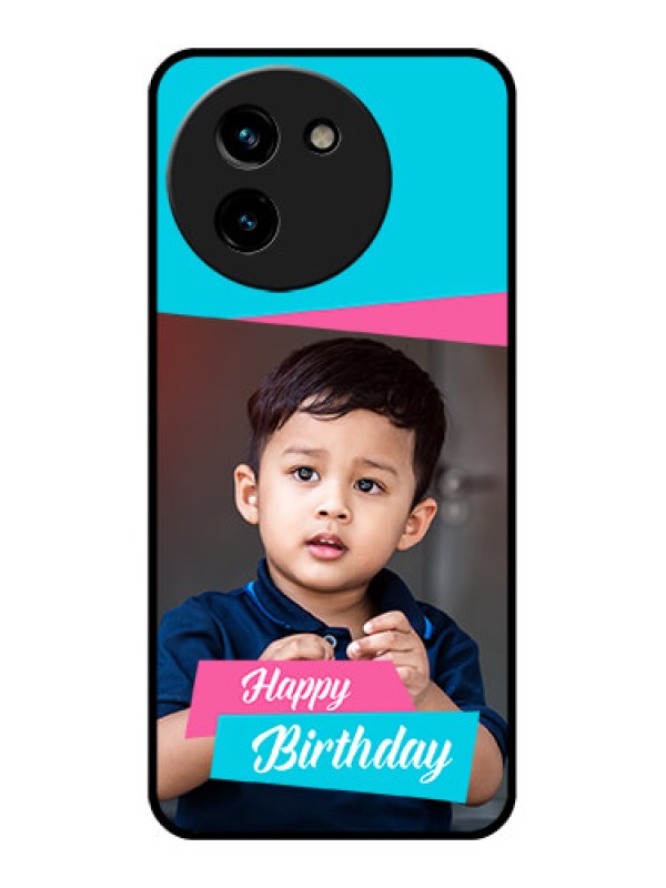 Custom Vivo T3X 5G Custom Glass Phone CaseImage Holder With 2 Color Design