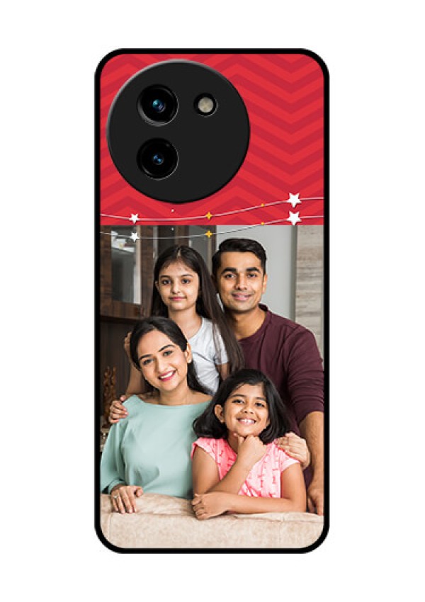 Vivo T3X 5G Custom Glass Phone CaseHappy Family Design