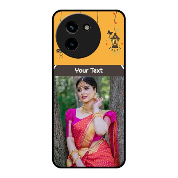 Vivo T3X 5G Custom Glass Phone CaseWith Family Picture And Icons Vivo T3X 5G Custom Glass Phone CaseWith Family Picture And Icons