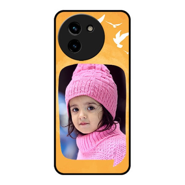 Vivo T3X 5G Custom Glass Phone CaseWater Color Design With Bird Icons Vivo T3X 5G Custom Glass Phone CaseWater Color Design With Bird Icons