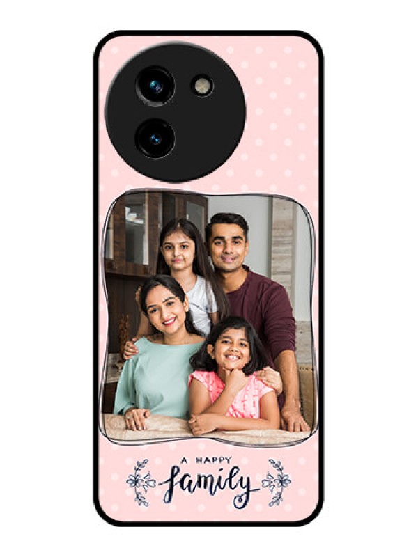 Custom Vivo T3X 5G Custom Glass Phone CaseFamily With Dots Design