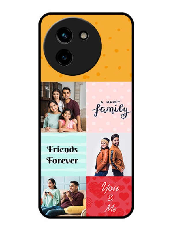 Custom Vivo T3X 5G Custom Glass Phone CaseImages With Quotes Design